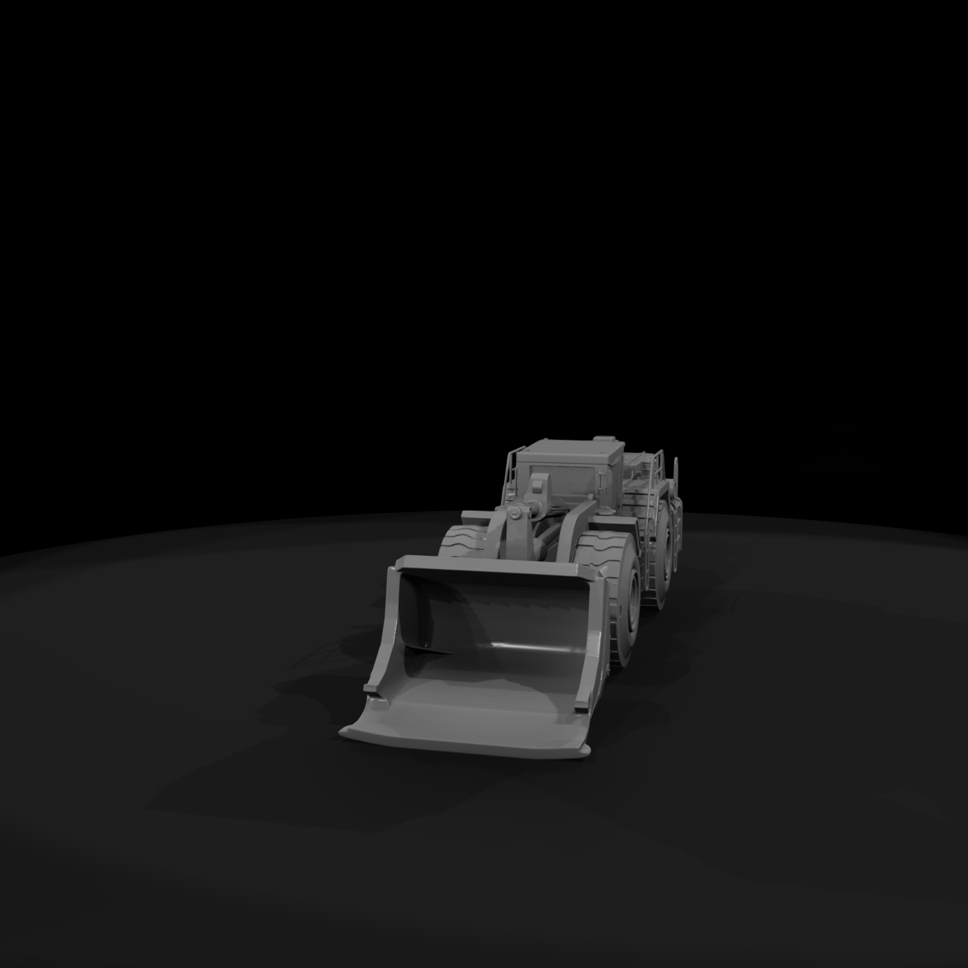 Underground Mining Wheel Loader — Diorama Prop
