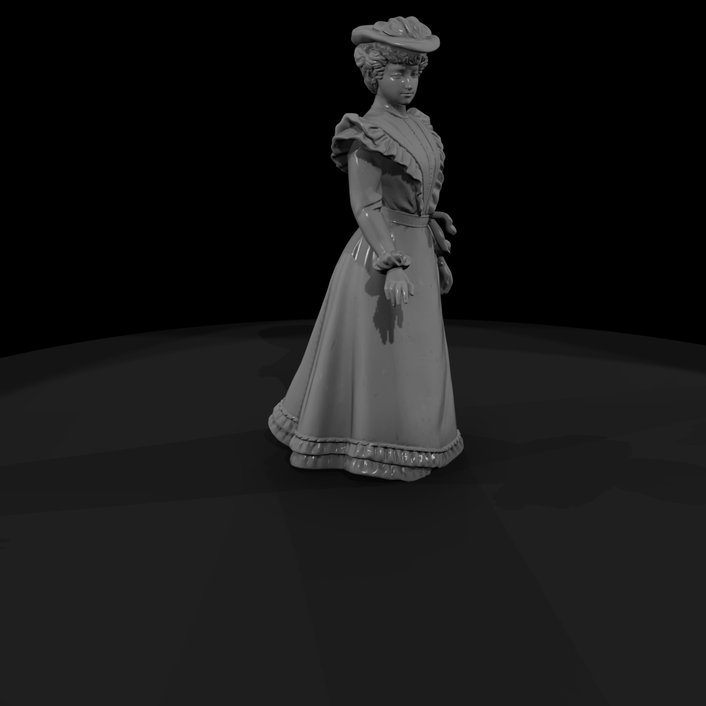 Victorian/Edwardian lady for diorama