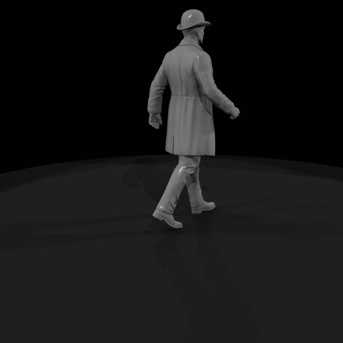 Victorian Gentleman Walking Figure for Dioramas