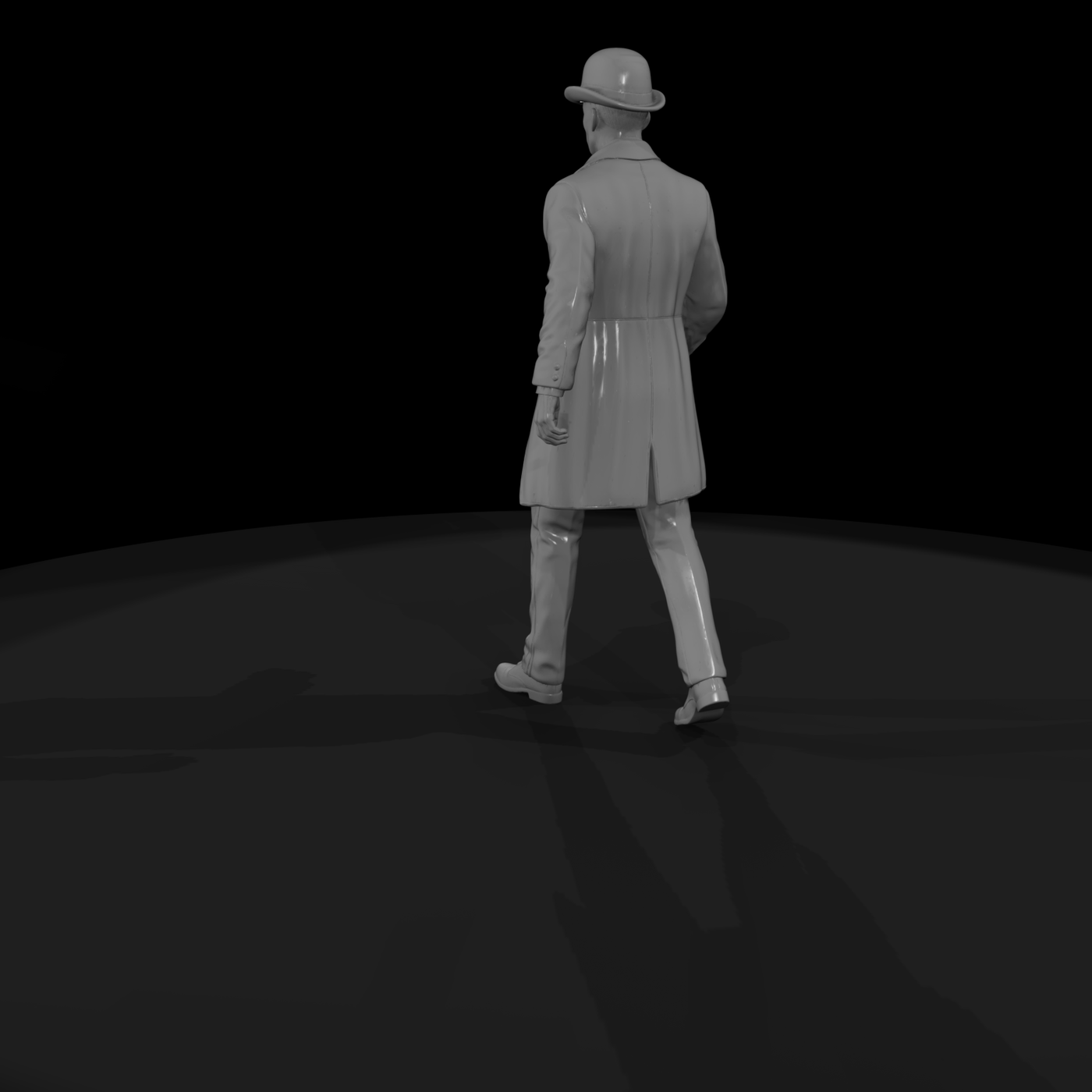 Victorian Gentleman Walking Figure for Dioramas