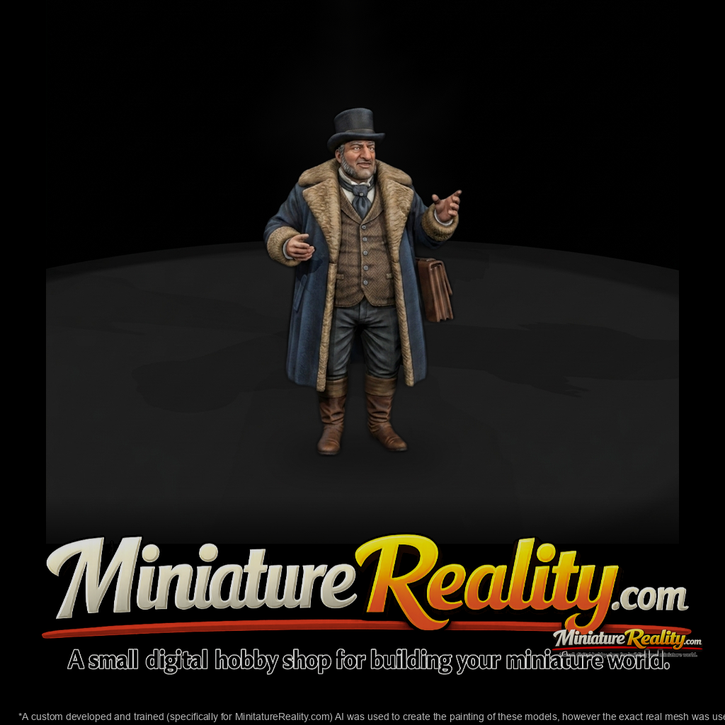 Victorian Gentleman With Folio