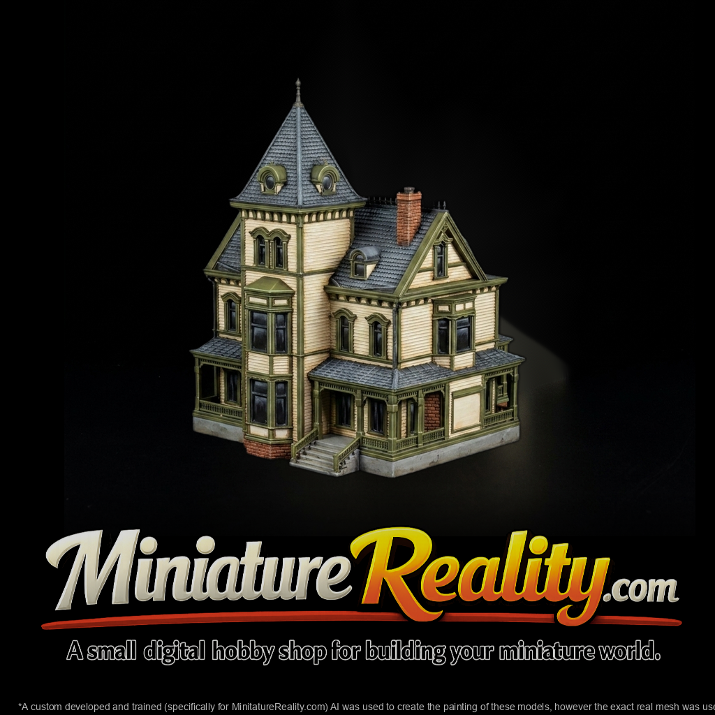 Victorian Mansion — and Railroad Building