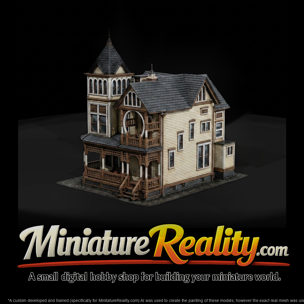 Victorian Mansion Model for HO Dioramas