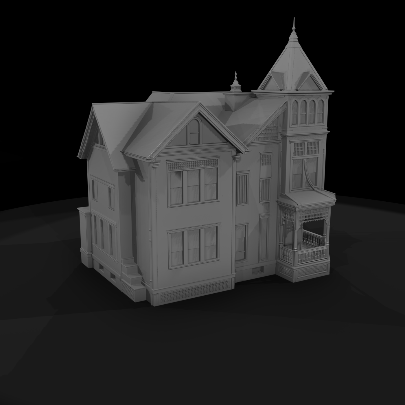 Victorian Mansion Model for HO Dioramas