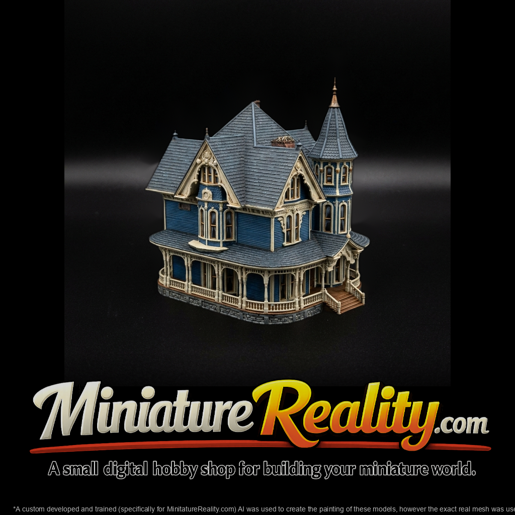 Victorian Queen Anne House for Dioramas and Layouts