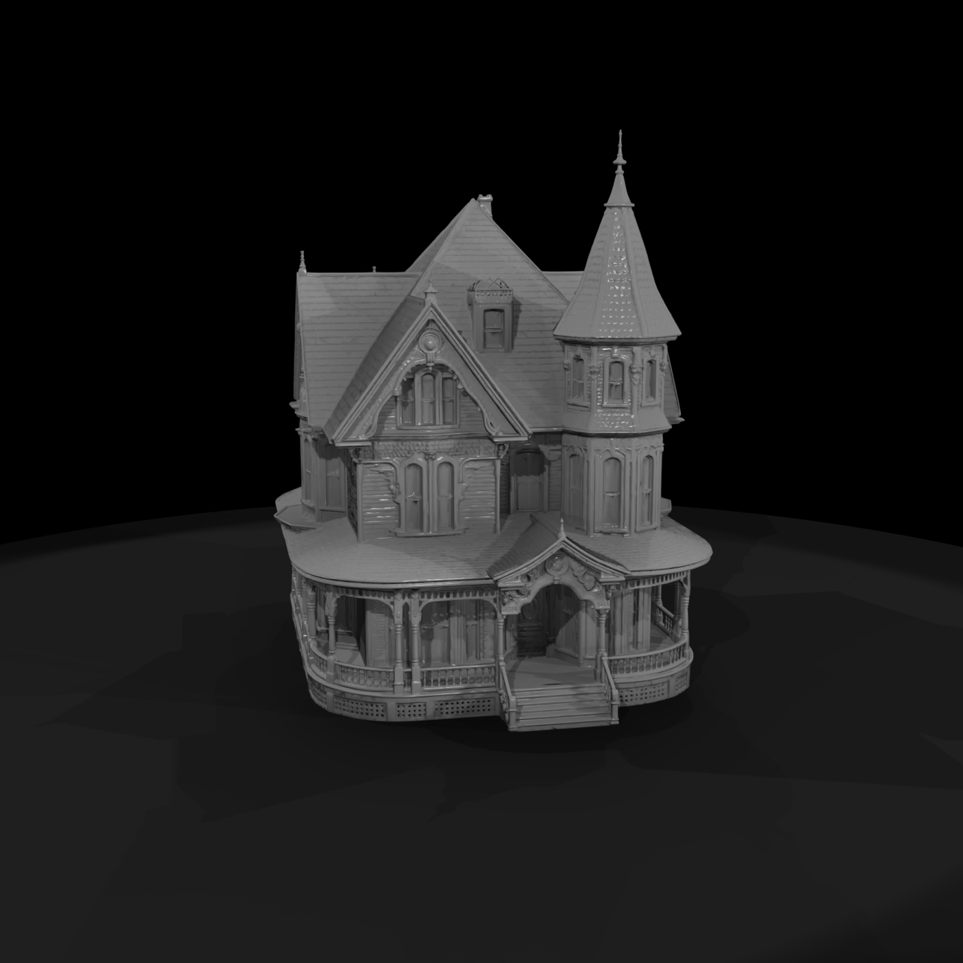 Victorian Queen Anne House for Dioramas and Layouts