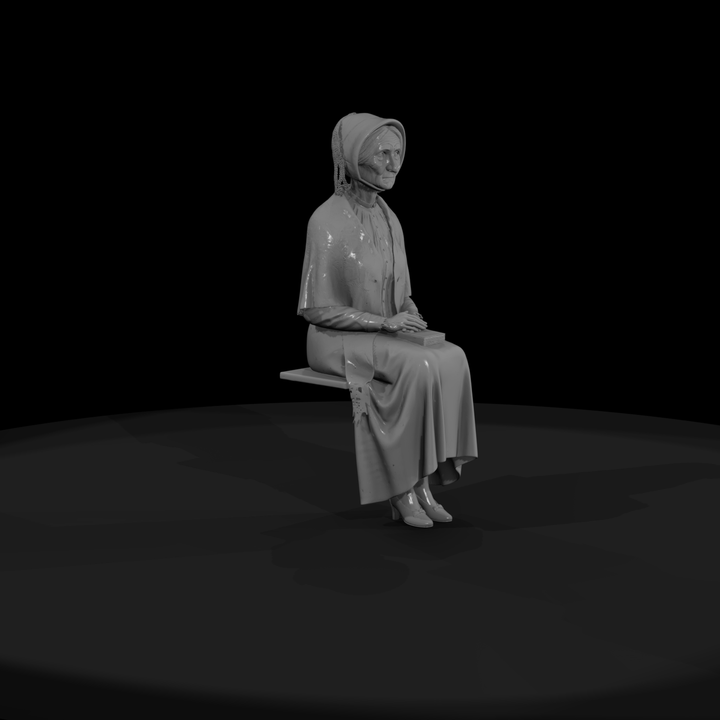 Victorian Seated Elderly Woman
