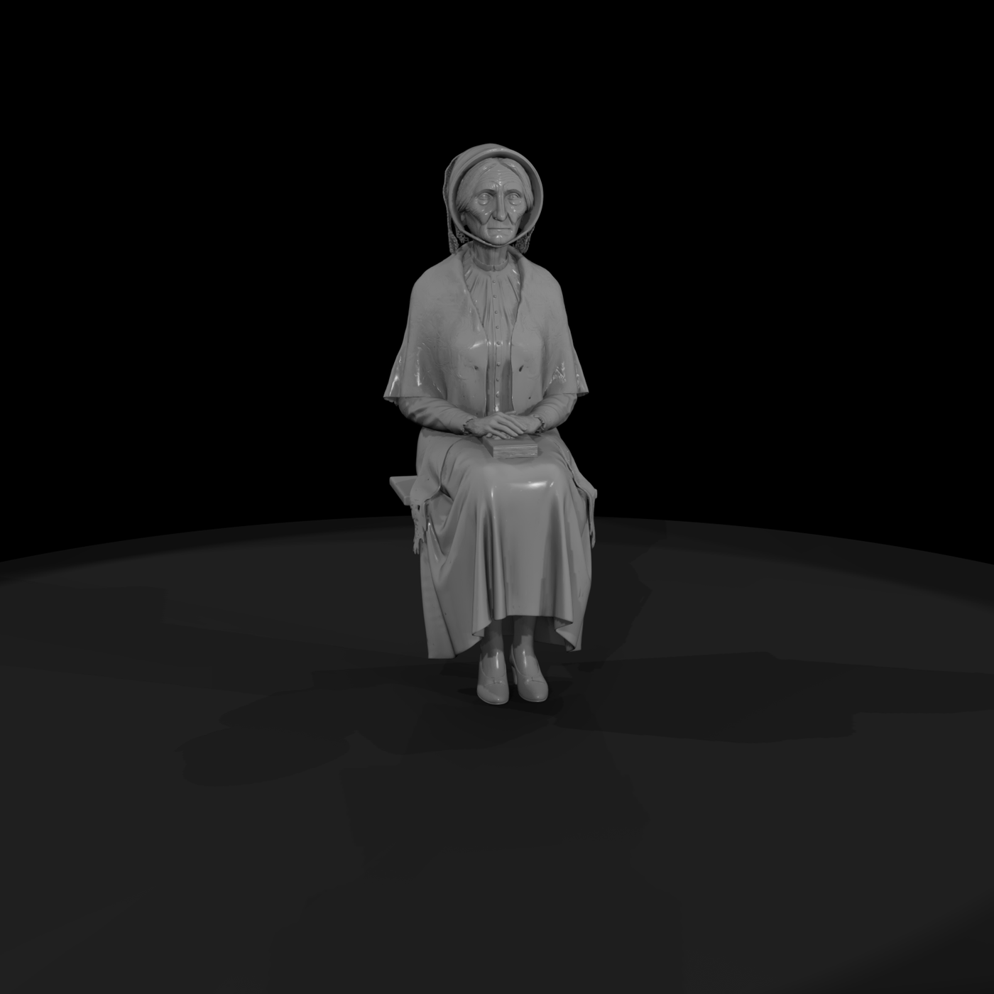 Victorian Seated Elderly Woman