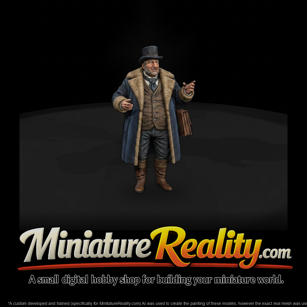 Victorian Wealthy Gentleman Figure — for Dioramas