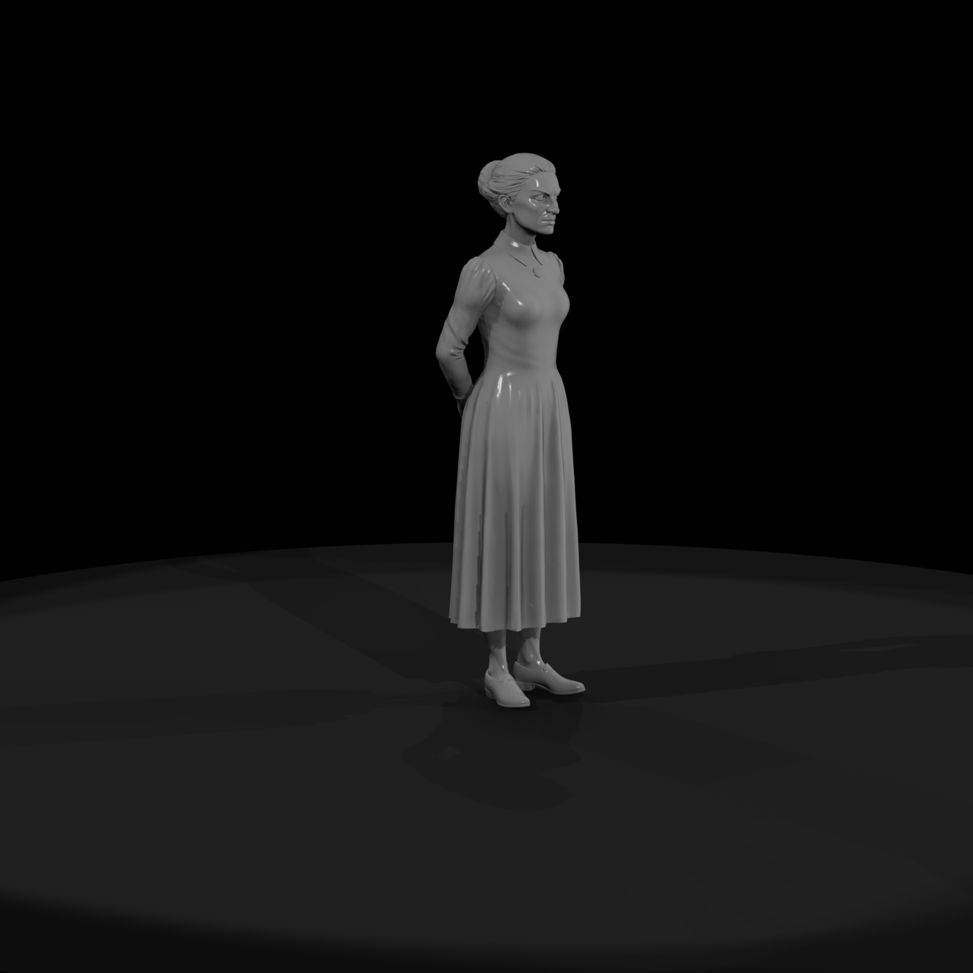 Victorian Woman Figure for Dioramas