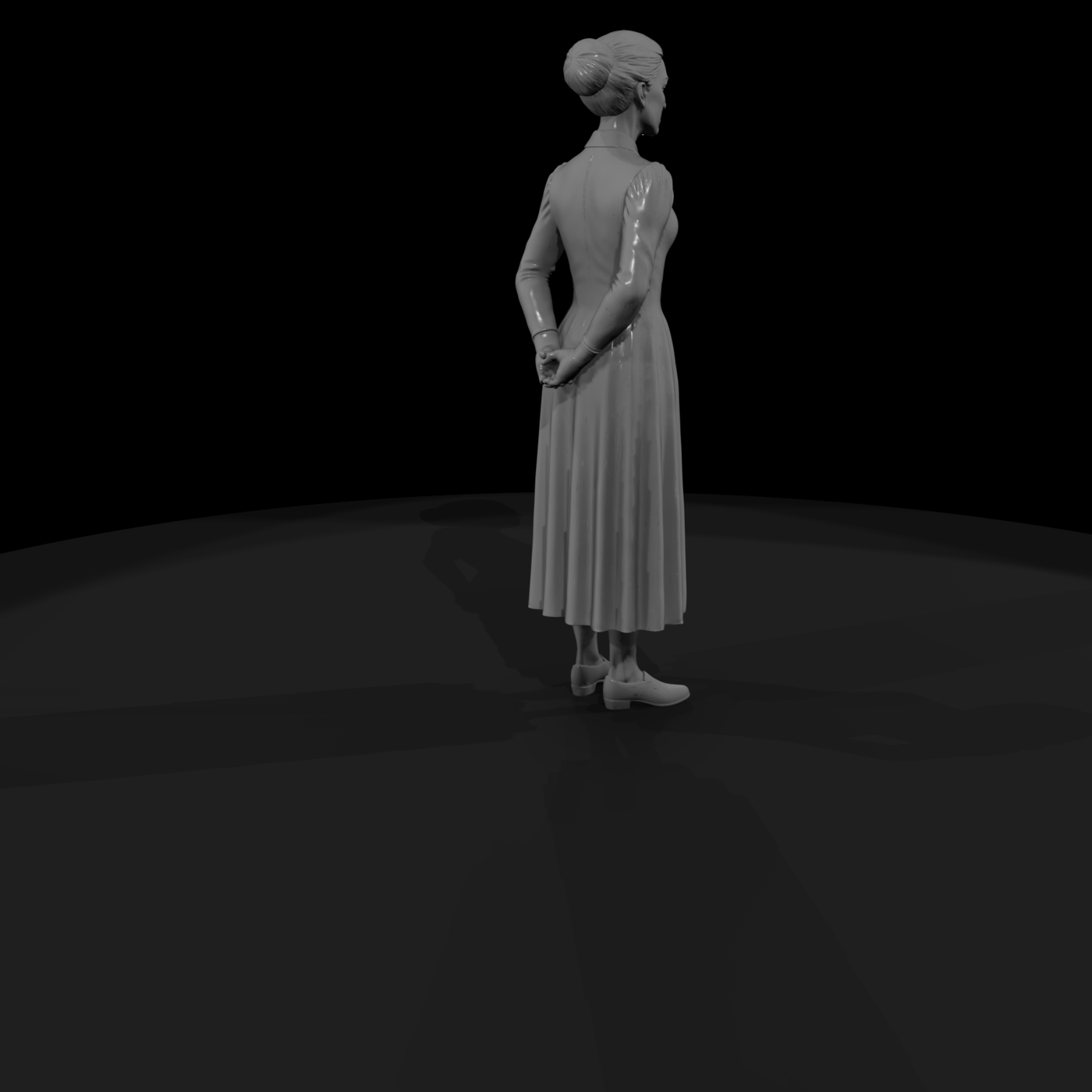 Victorian Woman Figure for Dioramas