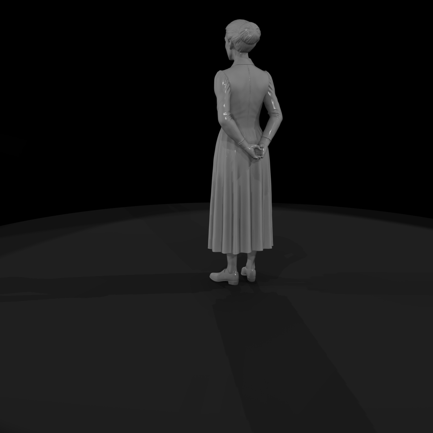 Victorian Woman Figure for Dioramas