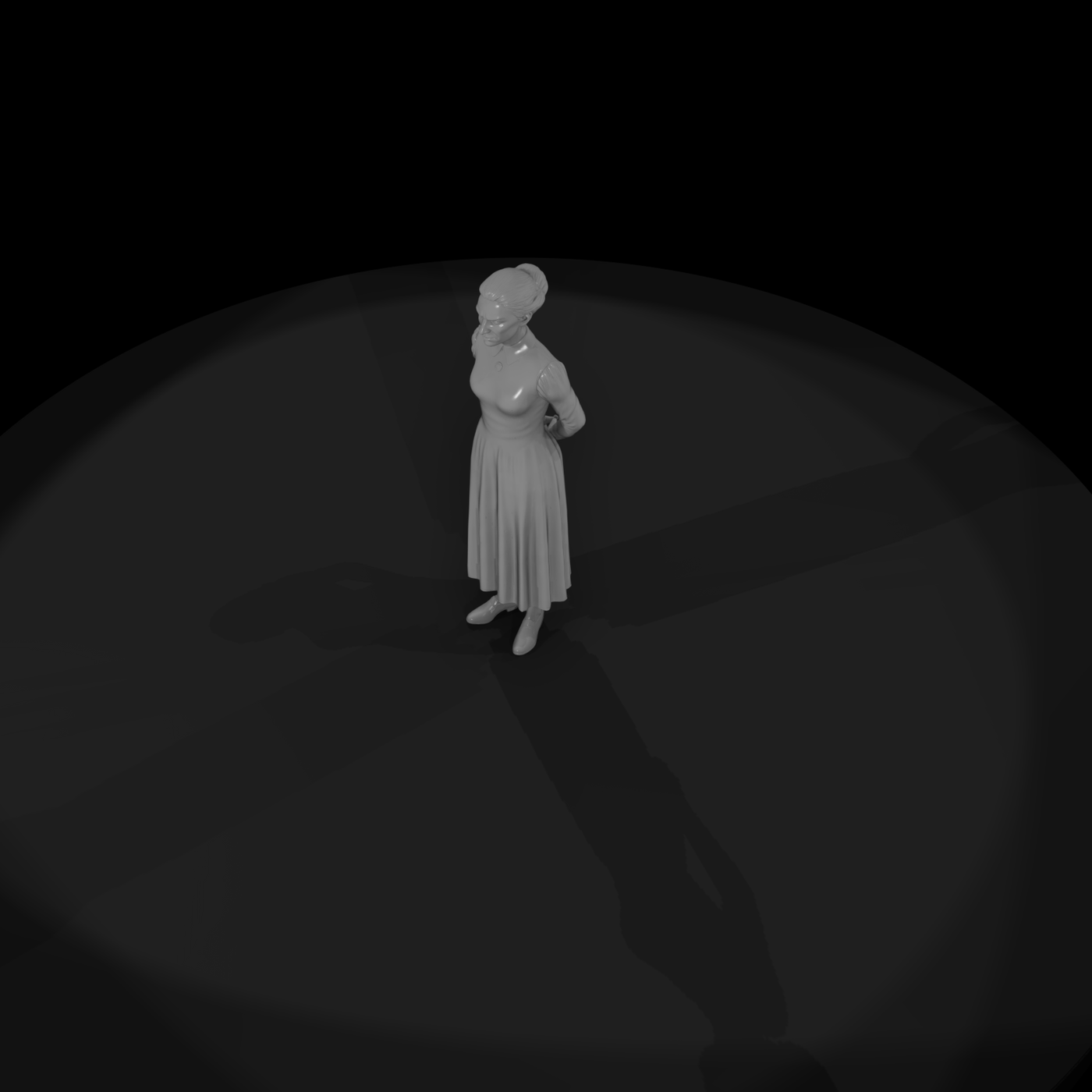 Victorian Woman Figure for Dioramas