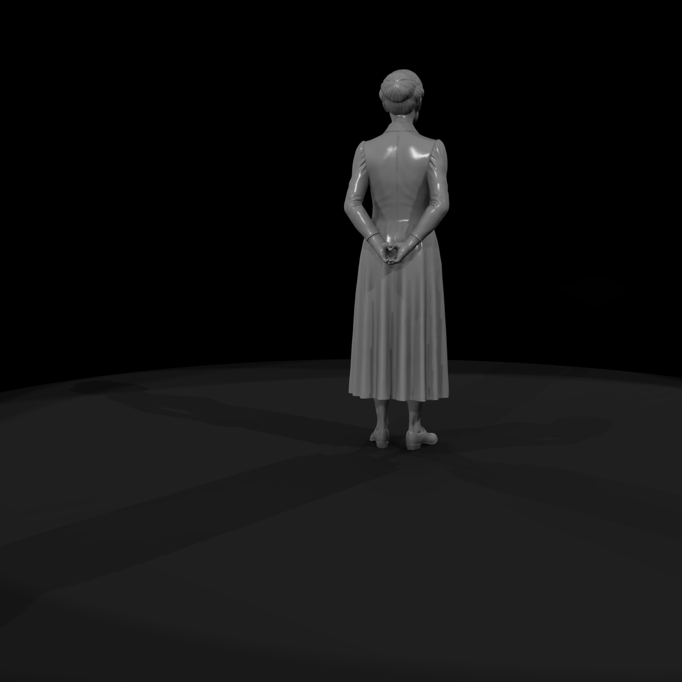 Victorian Woman Figure for Dioramas