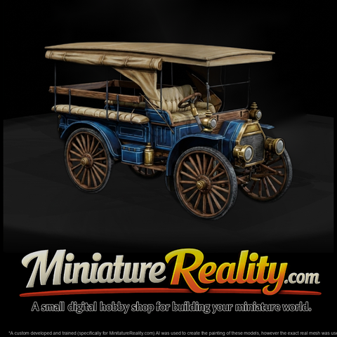 Vintage 1900s Touring Car for Dioramas