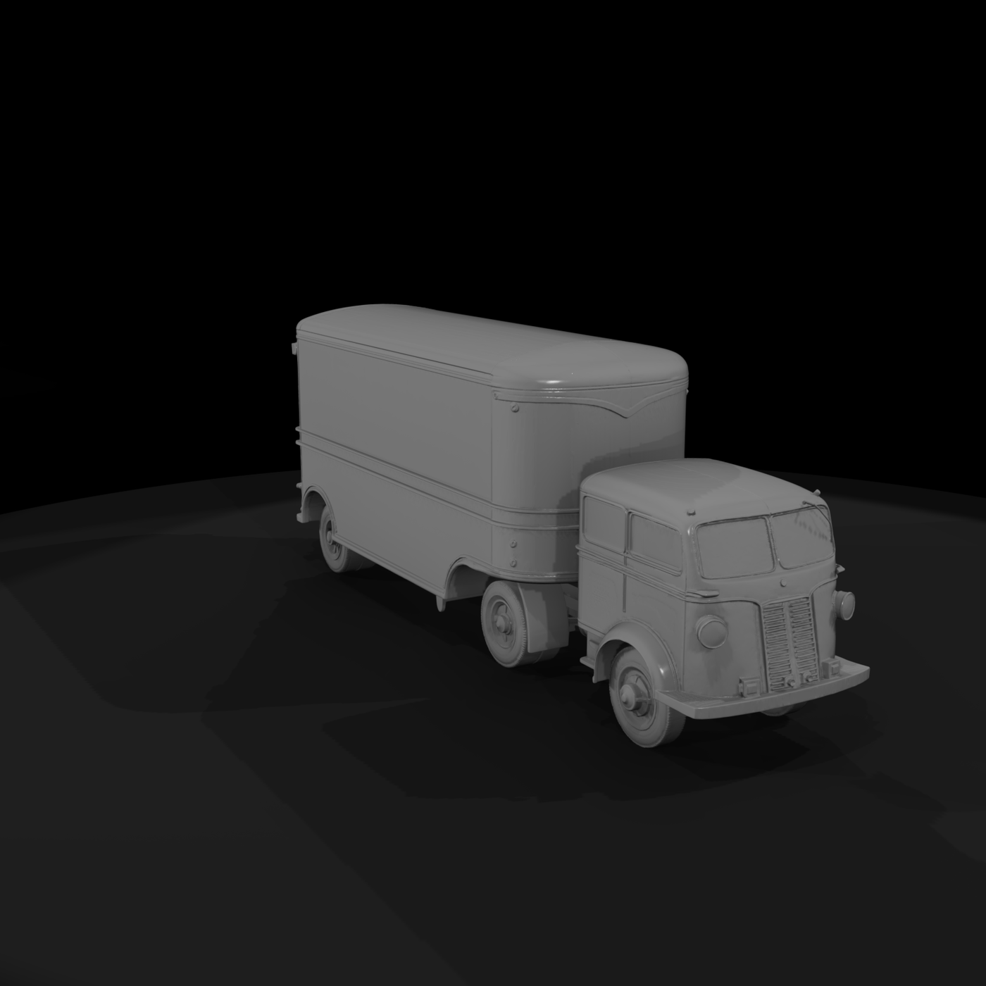 Vintage Delivery Box Truck