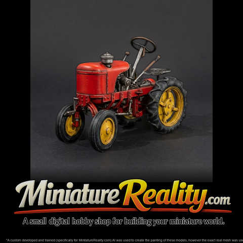 Vintage Farm Tractor Model for Dioramas & HO Layouts