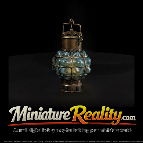 Vintage Ship Lantern — HO Diorama & Model Railroad Prop