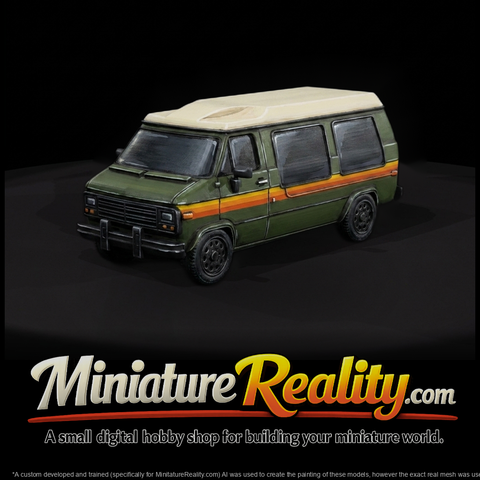 Vintage cargo van for railroading and dioramas