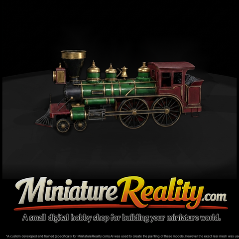 Vintage Steam Locomotive Model for HO Diorama 1:87