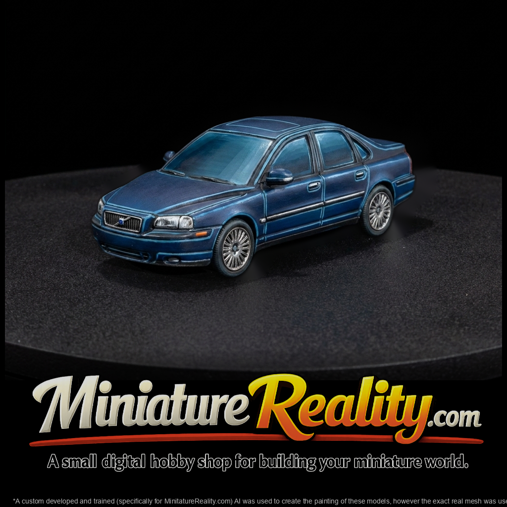 Volvo S80 Sedan Model for Dioramas & HO Layouts