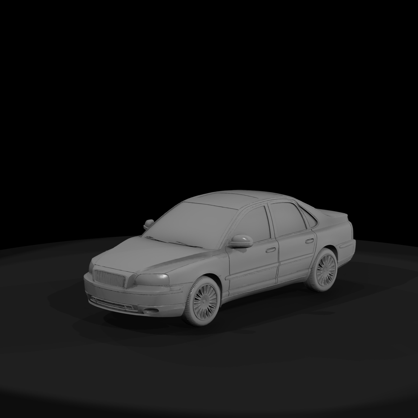 Volvo S80 Sedan Model for Dioramas & HO Layouts