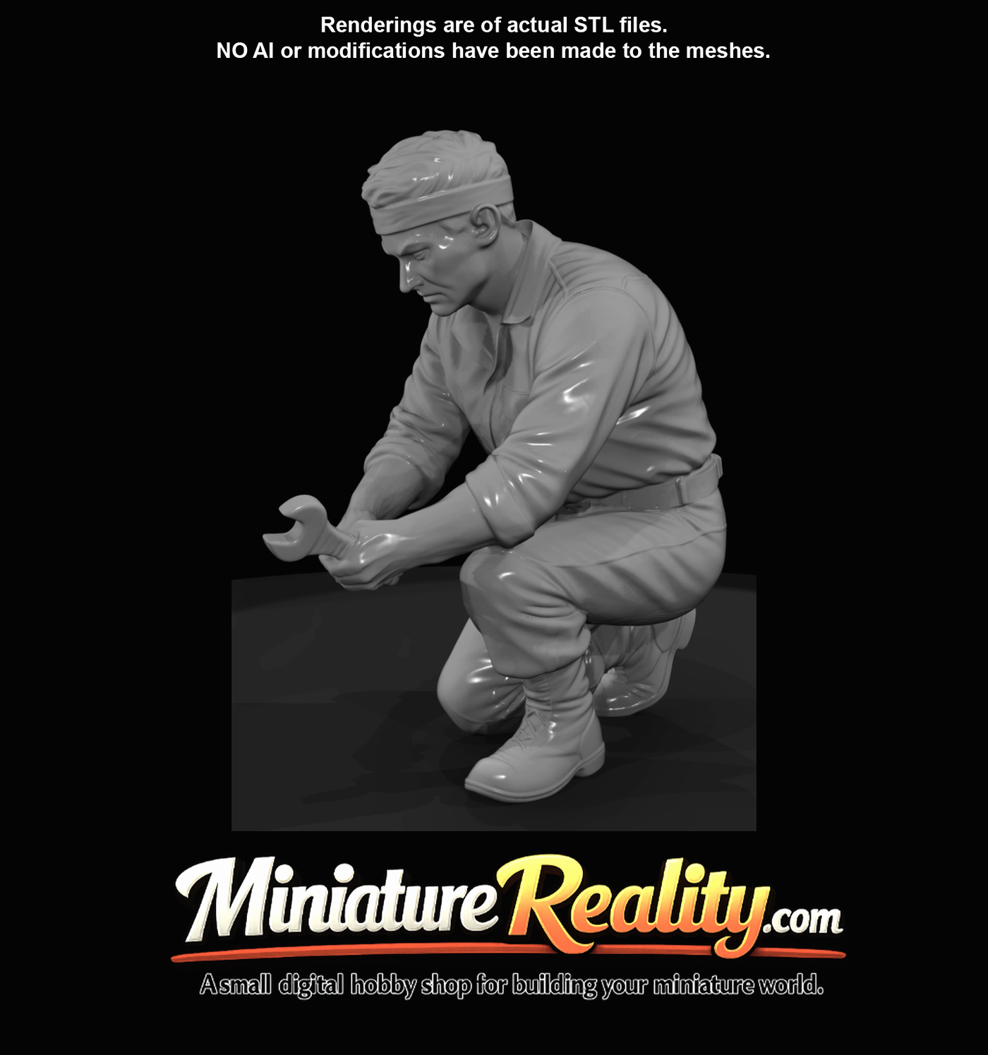 Military Soldier Figure(1940s) — Mechanic