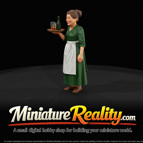 Western Townsperson Figure (1860s) — barmaid