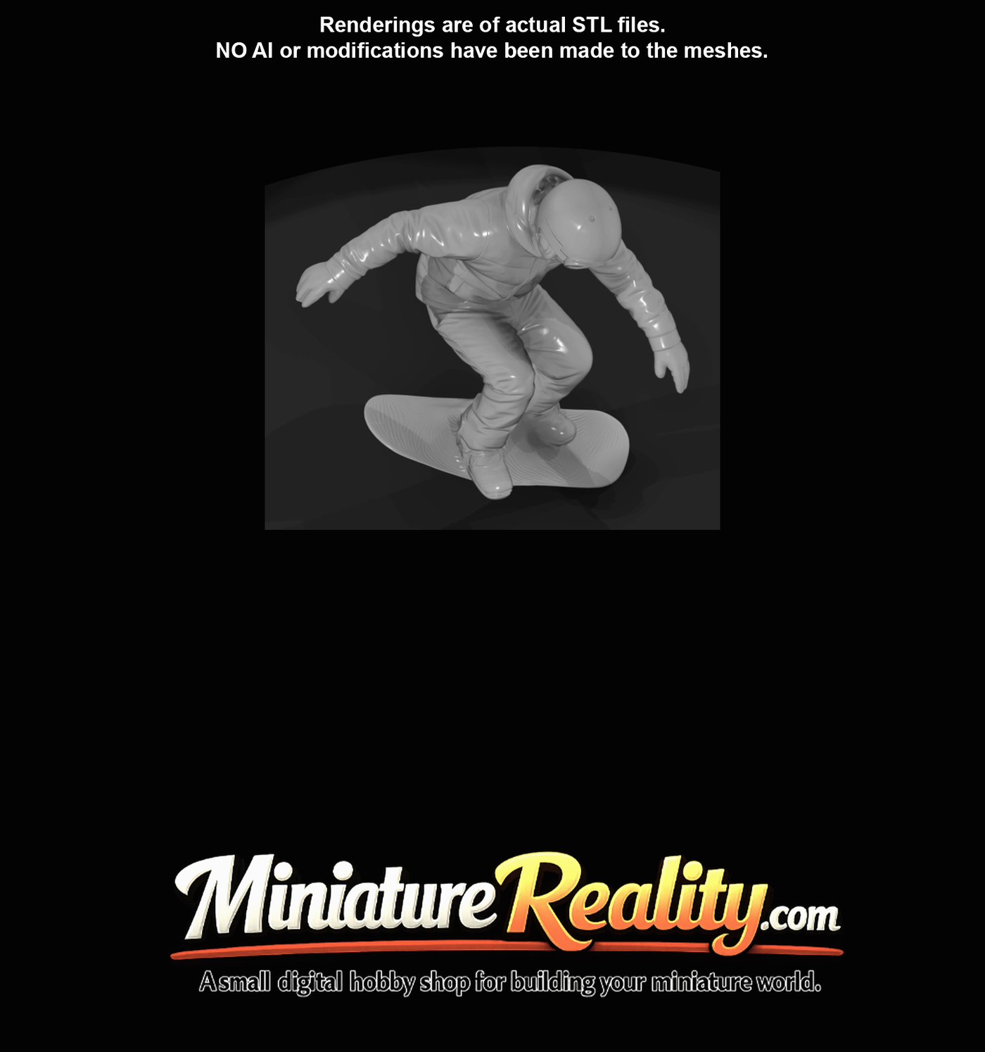Winter Skier Figure (estimated) — Man On Snowboard Mid Jump