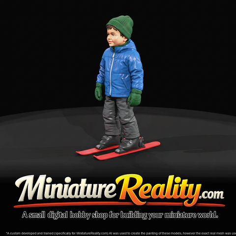 Winter Skier Figure (estimated) — Young Boy On Skis
