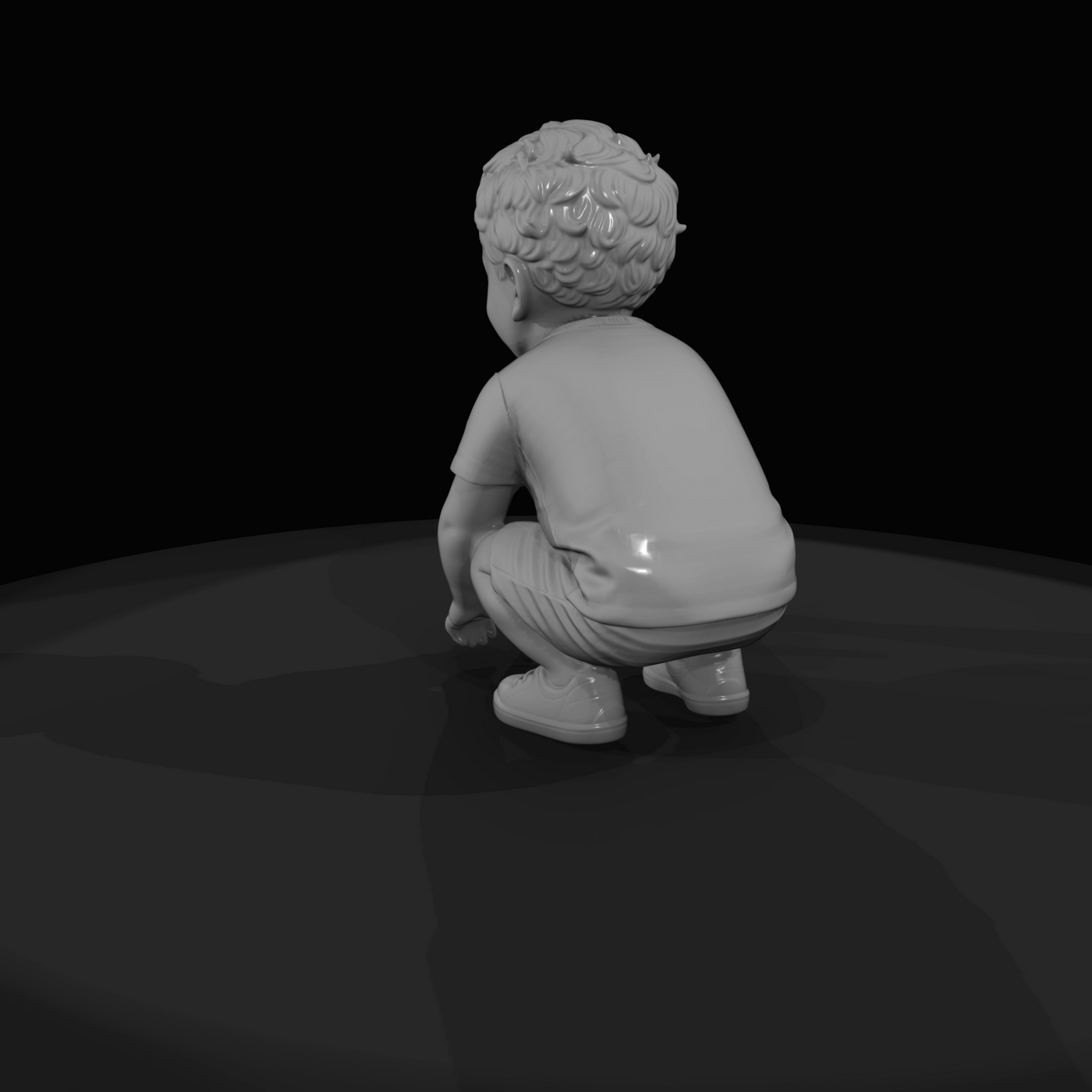 Young Child With Toy Airplane (estimated)