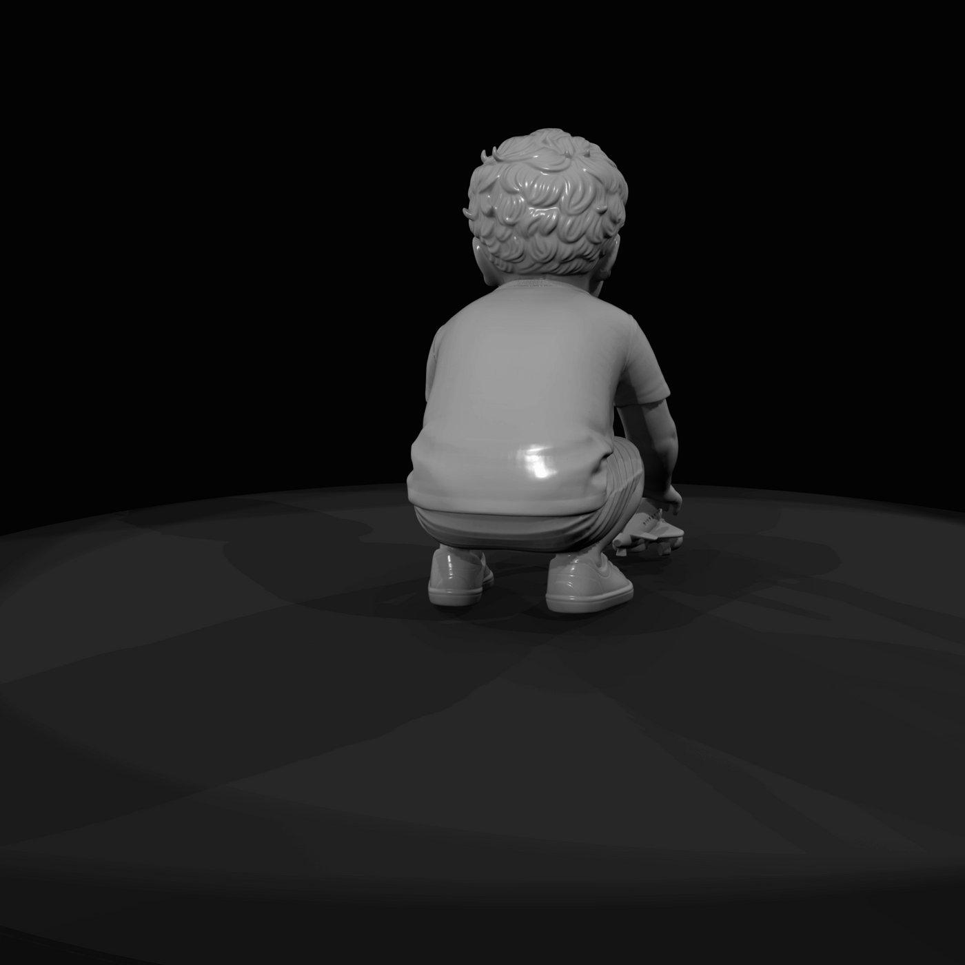Young Child With Toy Airplane (estimated)