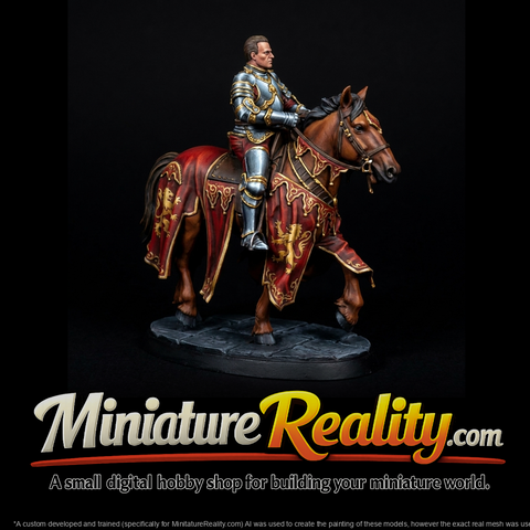 Mounted Knight on Horse — Figure