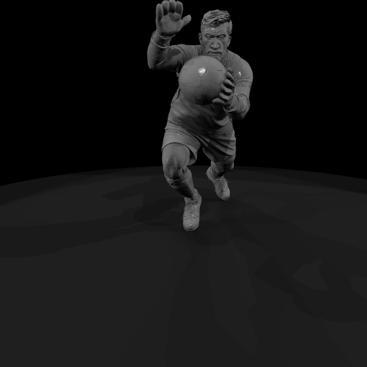 Adult Soccer Goalkeeper Miniature (3D-Printable)