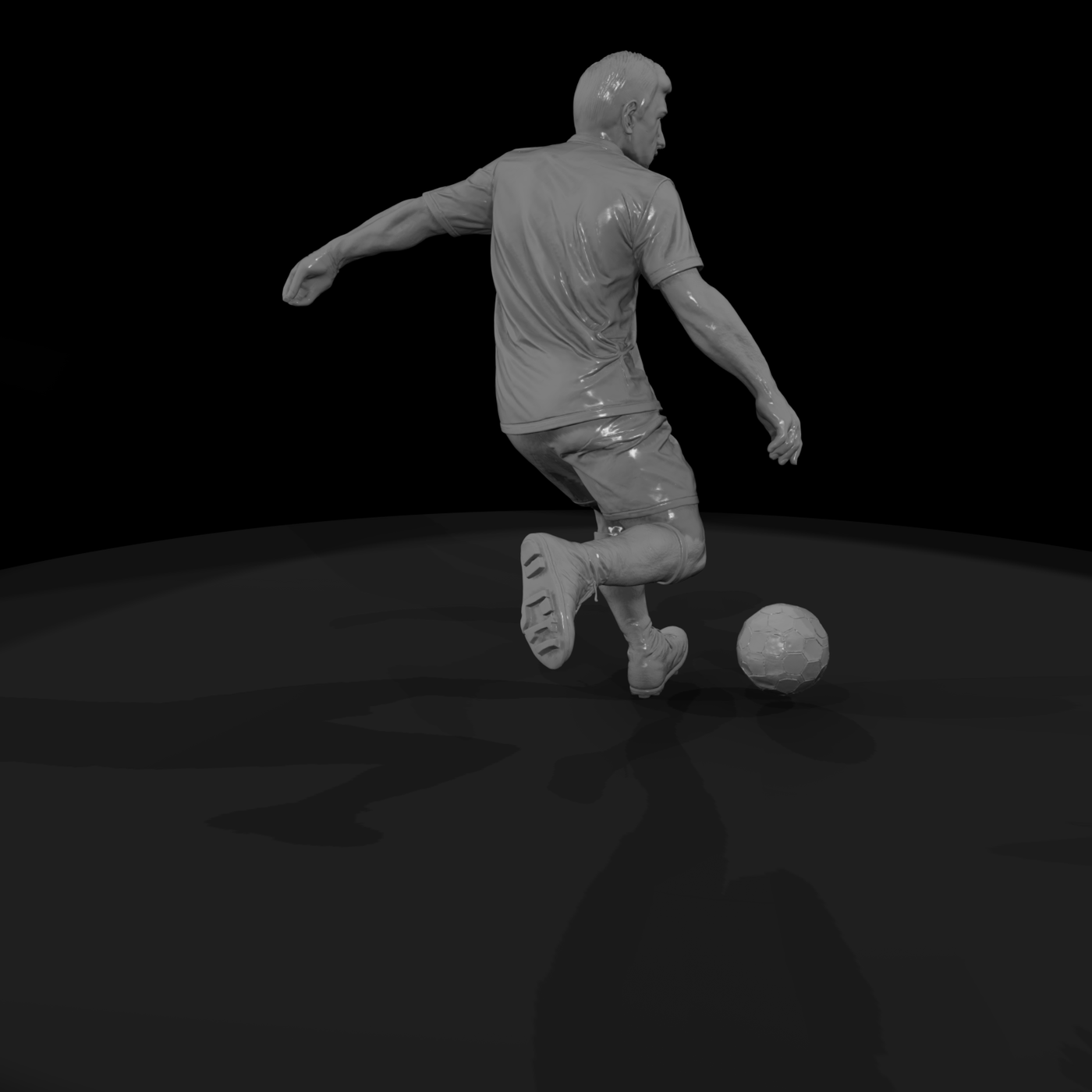 Adult Soccer Midfielder — 3D Printable Miniature