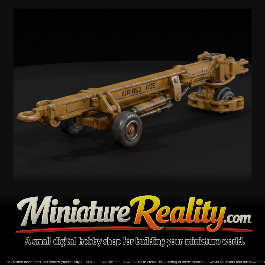 GSE Aircraft Towbar miniature, three-quarter view