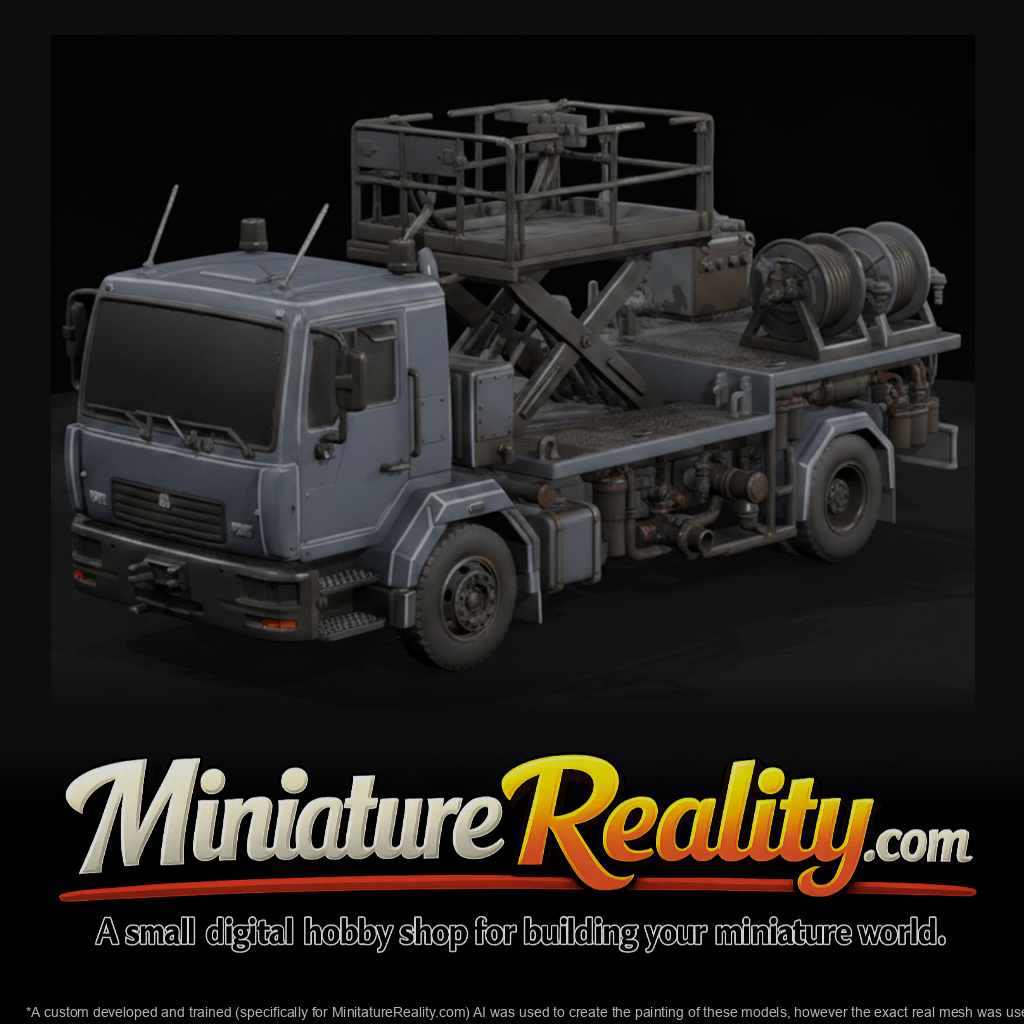 GSE Hydrant Dispenser Truck miniature, three-quarter view