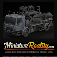 GSE Hydrant Dispenser Truck miniature, three-quarter view — thumbnail 1
