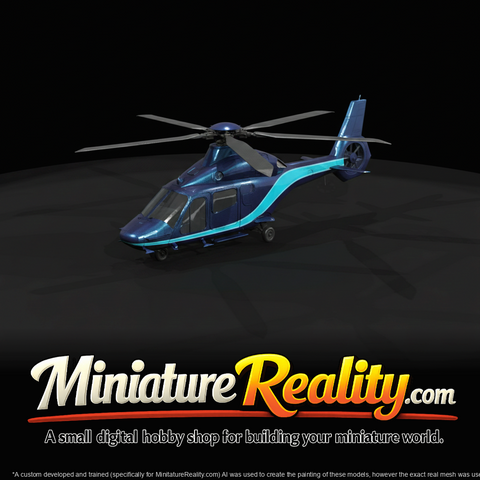 Airbus H160 Helicopter miniature, three-quarter view