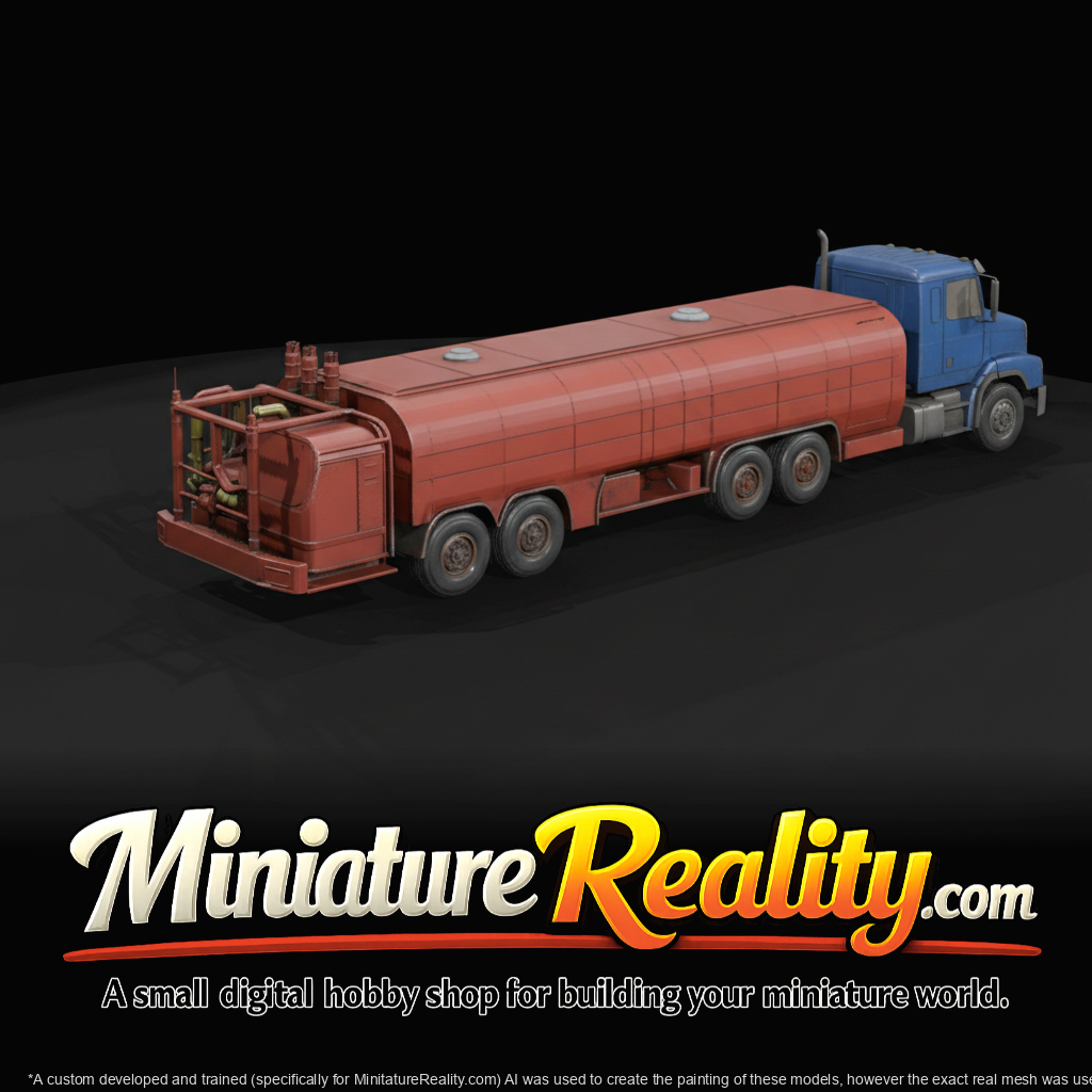 industrial fuel/petrol tanker trailer (semi-trailer without tractor unit)