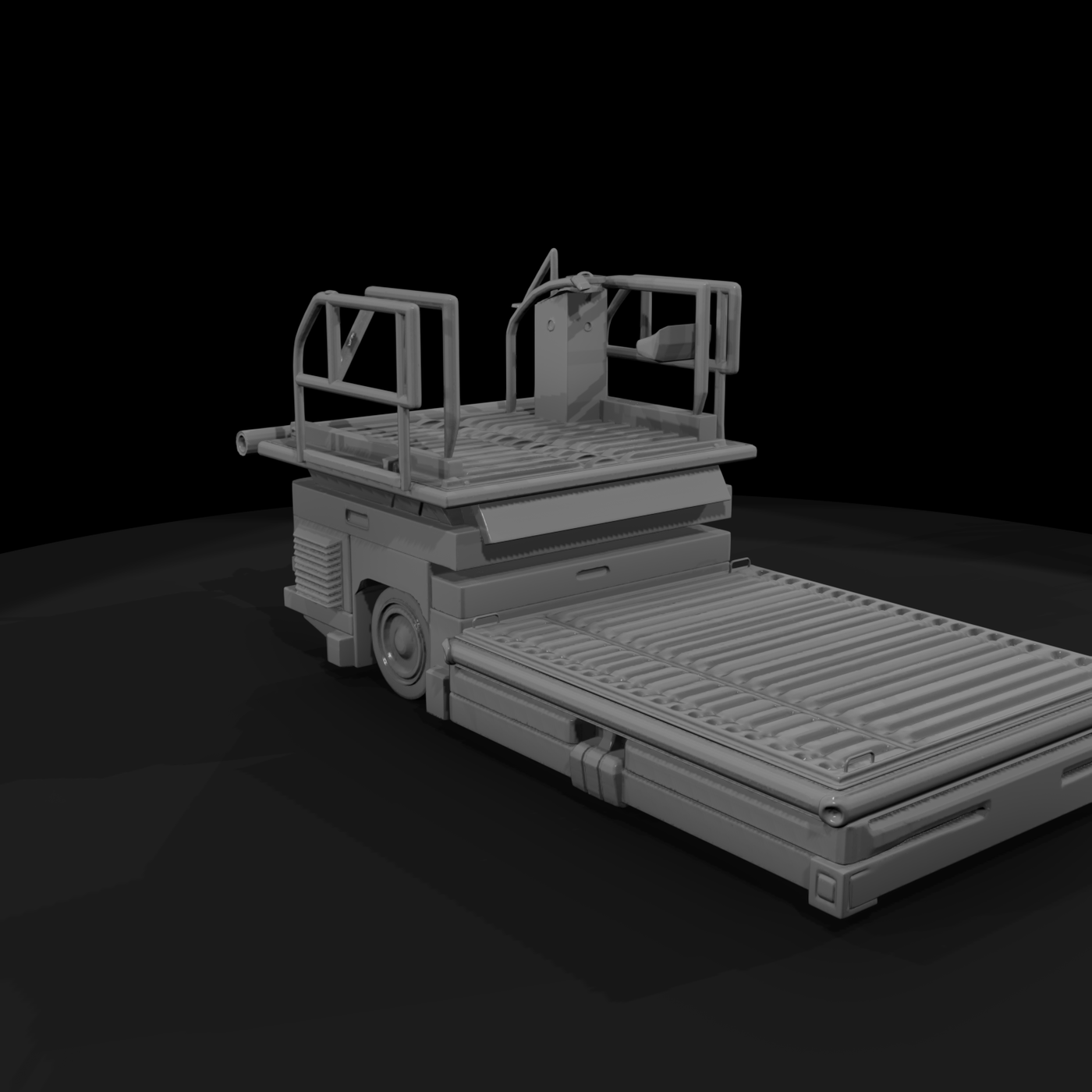 Airport Container Lift — 3D‑Printable Ground Support Miniature
