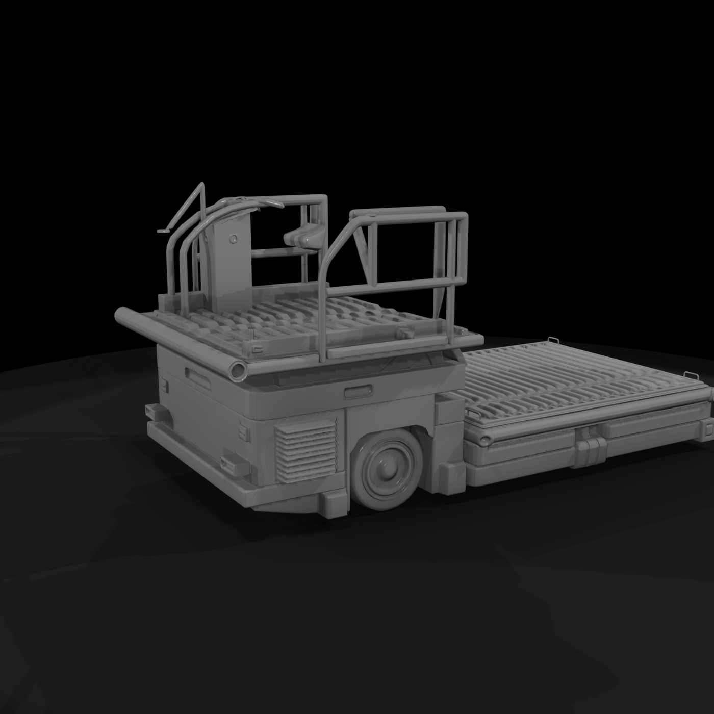 Airport Container Lift — 3D‑Printable Ground Support Miniature