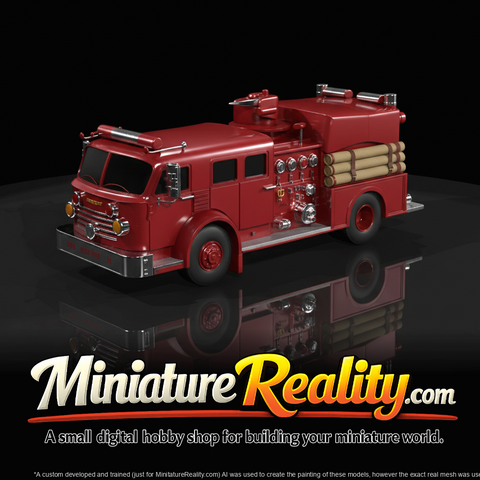 fire truck (miniature model)