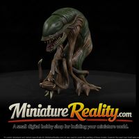 Alien Plant Monster Bust, three-quarter view — thumbnail 2
