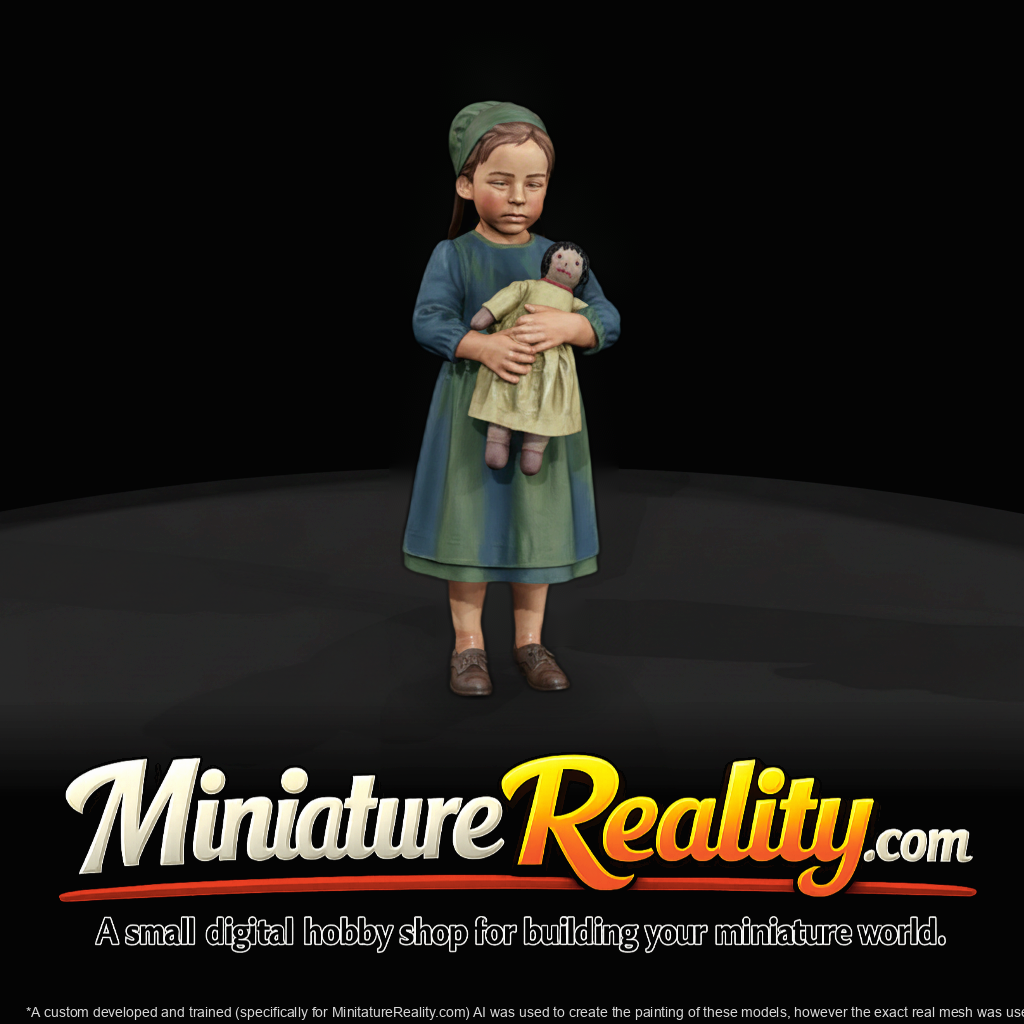 Amish Cloth Doll — Miniature Dollhouse Figure