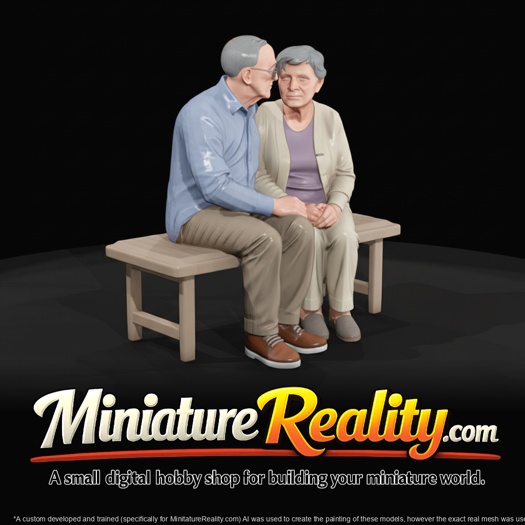 animals at a elderly couple