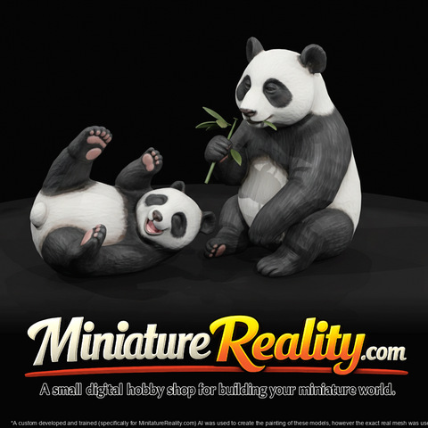 Animals At A Panda Pair (estimated)