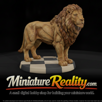 Lion Male miniature, three-quarter view — thumbnail 1