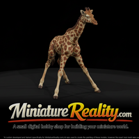 Young Giraffe miniature, three-quarter view — thumbnail 1