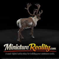 Caribou Male miniature, three-quarter view — thumbnail 1